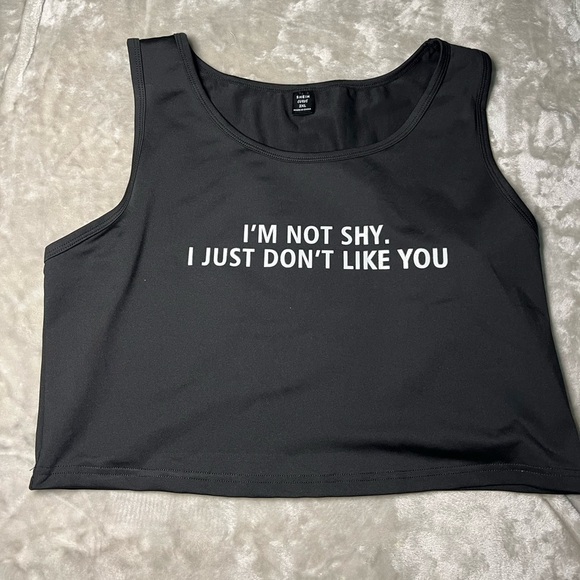 SHEIN Tops - Black graphic Tank Top NEW​​​​